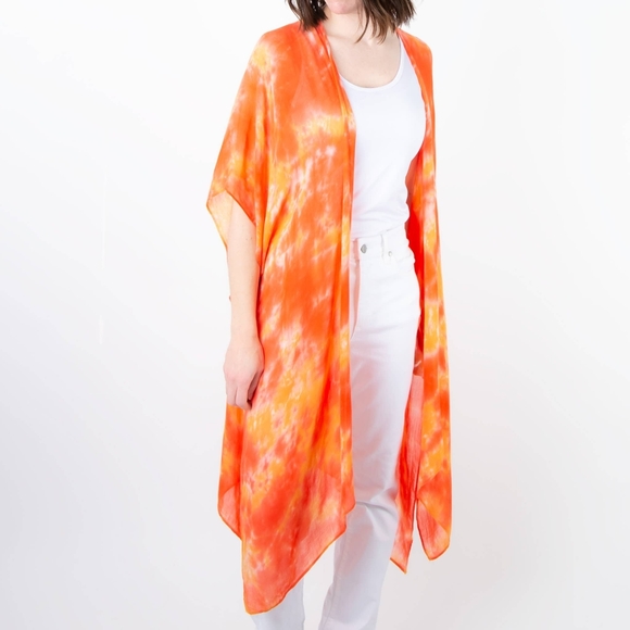 Elsie & Zoey Other - Kylah Orange Crush Tie Dye Cover-up One Size (New With Tags)